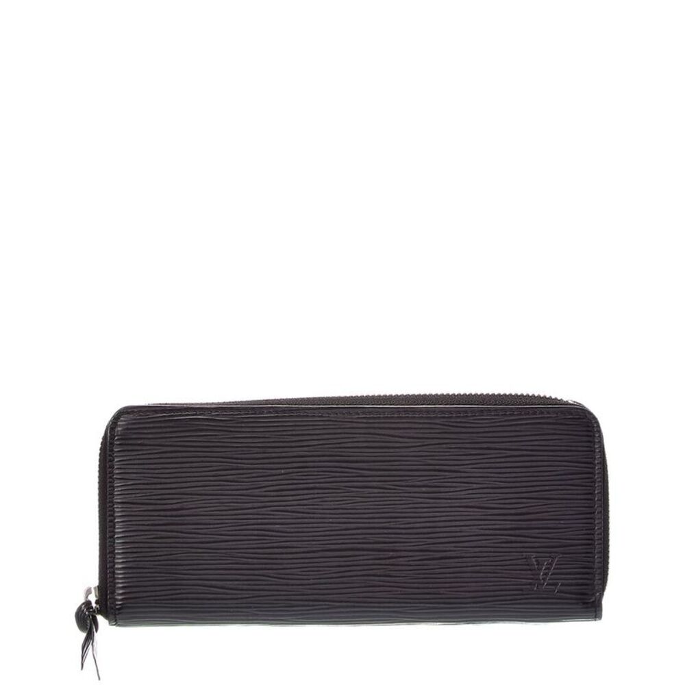 Louis Vuitton Black Calf Leather Wallet (Authentic Pre-Loved)
